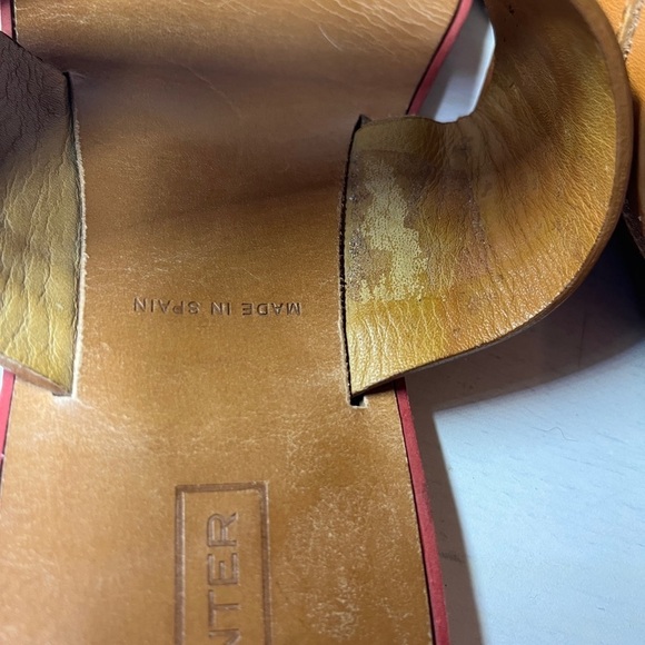 Hunter Leather Slide Sandals Tan - Picture 4 of 10